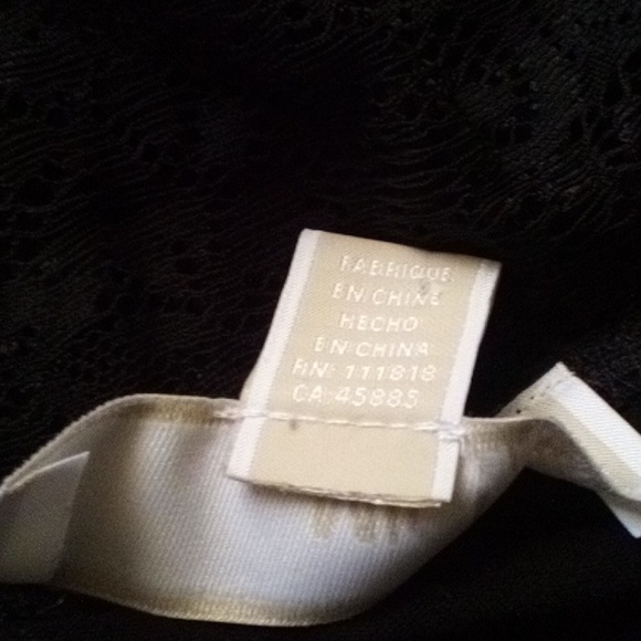 MMK Black Lace-Trim-Off-The-Shoulder Bodysuit - Picture 4 of 5